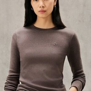 Tommy Hilfiger Dark Brown Long Sleeve Top